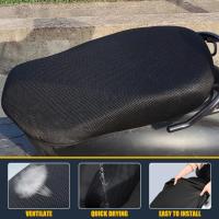 Cubierta De Asiento De Motocicleta 3D Malla Tejido Transpirable Impermeable Antideslizante Protector Pad Cojín De Motocicleta Red De Malla - details 5