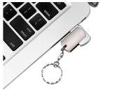 USB Flash Drive De Metal Rotable Para Musica Del Coche 64GB 32GB 16GB 8GB 4GB Con Llavero Memoria Stick USB 2.0 Creativo - details 3