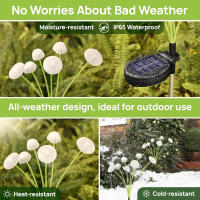 Luces Solares Para Jardín De 10L Dual Mode LED Impermeables Decoración Para Patio Camino Lámparas De Bajo Consumo De Energía Forma De Hongo Y Medusa - details 2