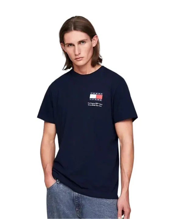 Tommy Hilfiger - Camiseta Tommy Slim Essentials Hombre Azul Marino - 1
