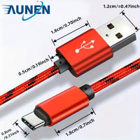 Cable De Carga Y Datos USB Tipo C Super Largo Para Samsung Xiaomi Vivo OPPO Redmi Acabado Metálico Compatible Con Smartphones - details 9