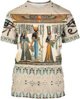 Camiseta Unisex De Estampado 3D BJU Ancient Egypt Estilo Casual Manga Corta Transpirable Para Viajes Y Uso Diario - details 11