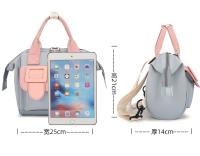 Bolsa De Pañales PANGDUBE Para Bebé Estilo Moda Mochila Para Mamá Bolsa De Nappies Para Carrito Tamaño Mediano 23*14*23 Cm - details 0