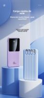 Power Bank 20000mAh 66W Carga rápida PD QC4.0, 4 Puertos USB Carga rápida para iPhone, Samsung, AirPods, Batería Eterna con Pantalla LED, Portátil y Compatible con Todos Los Dispositivos - details 0
