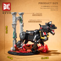 790PCS Cerberus Creativo Con Tres Cabezas Bloques De Construcción Fluffy Juguetes De Construcción Para Niños Regalo Compatible Con Lego Material Plástico - details 2