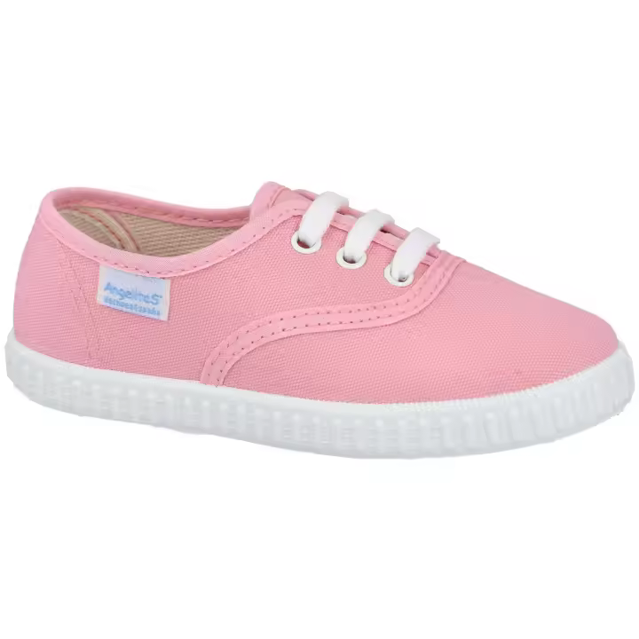 Zapatos de Lona Angelitos Md121 para niñas en color rosa - 1