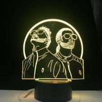 Lámpara Nocturna LED 3D Cambio De Color PNL Francés Para Dormitorio Regalos Sorpresa Para Fans Iluminación De Habitación - details 3