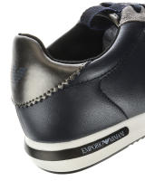 Emporio Armani Zapatillas Zapatos de Hombre Azul Gris X4X260 XM050 A823 - details 1