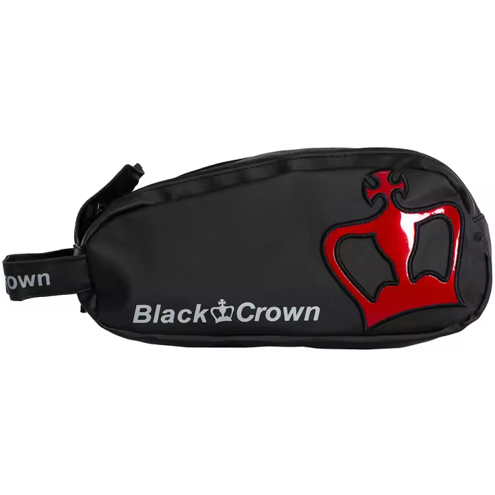 Black Crown – Neceser Modelo Miracle Pro - Elegante Diseño Negro/Rojo Metalizado - Impermeable con Acabado 100% PVC y Forro 100% Poliéster - Espacioso y Compacto (26x13.5x12 cm) - 1