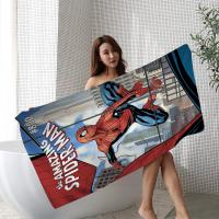 Toalla De Baño Vintage Superhéroe Marvel S-Spidermans Dibujos Animados Para Playa Decoración De Habitación Kawaii Para Niñas Y Niños Tamaño 30x60 Cm Toalla De Mano Para Deporte Y Viaje - details 2
