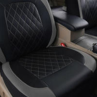 Funda de asiento de Coche de Ocho plazas con borde de Diamantes de una sola Línea, Cuero syntético, Cuero artificial - details 20