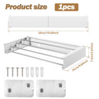 Soporte De Secado De Ropa Plegable En Acero Inoxidable Montado En La Pared Para Viajes Y Balcones Collapsible Drying Rack - details 0