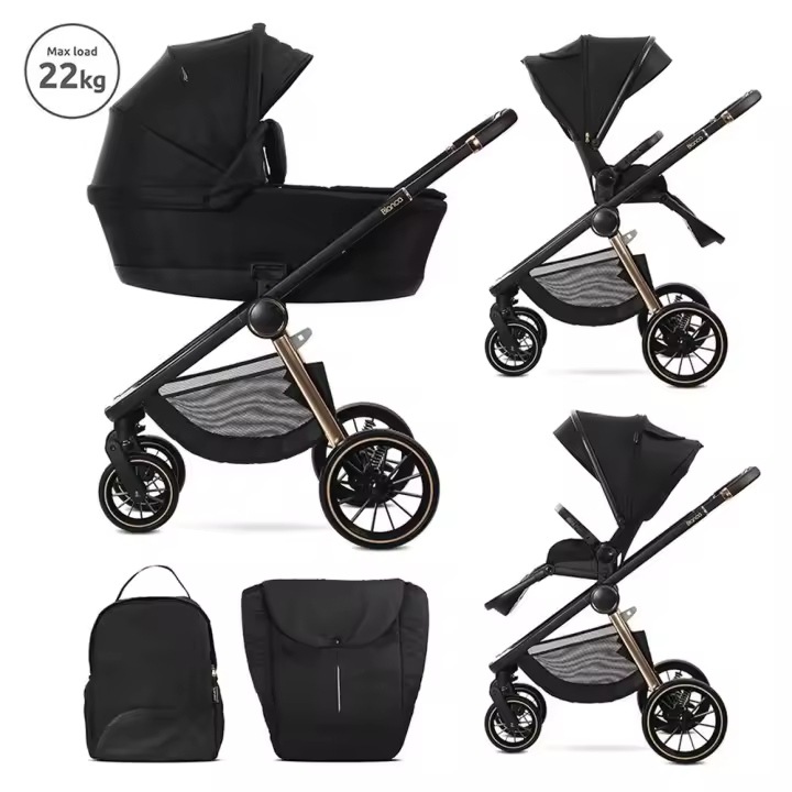 LORELLI Carrito de bebé DUO BIANCA con capazo duro hasta 22 kg de Lorelli - 1