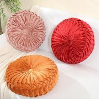 Cojín Redondo De Calabaza De Velours Para Decoración Del Hogar Cojín Grande Plisado Para Sofá Silla Coche Rojo Naranja Decoración De Navidad - details 3