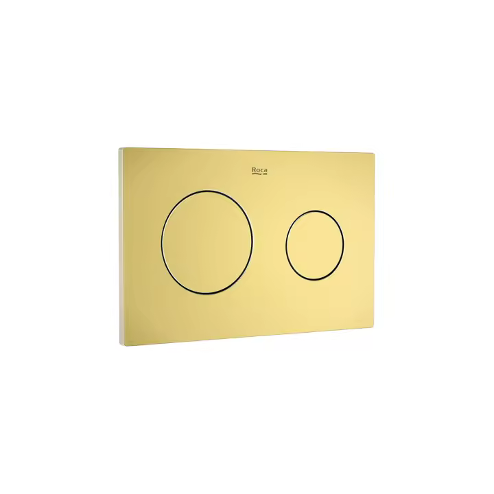 ROCA A8901890VA PL10 ONE DUAL Placa de Accionamiento Oro Cepillado Posterior a 2021 - 1