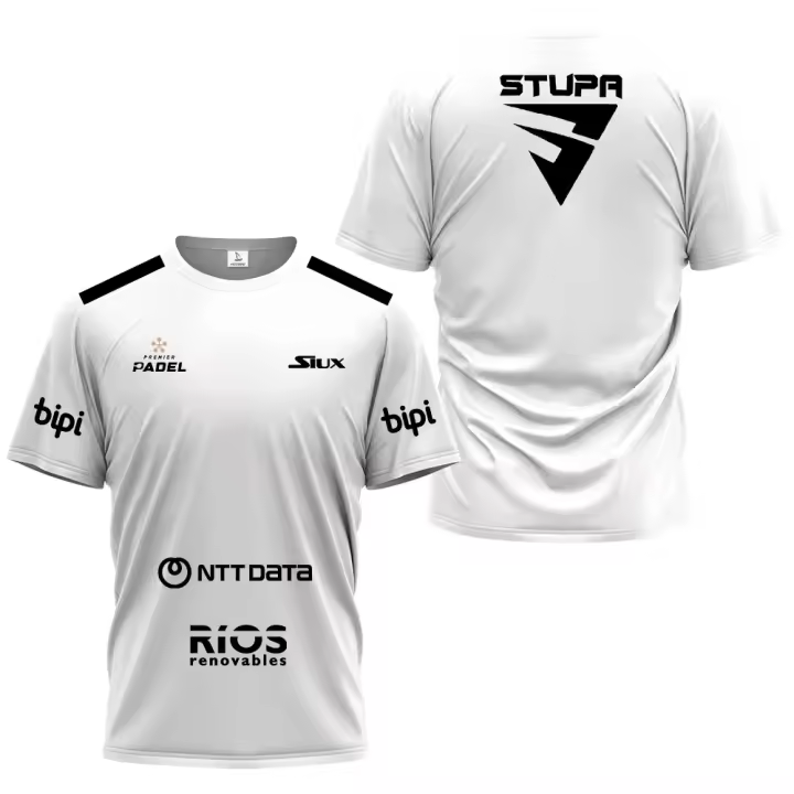 Camiseta De Deporte Para Hombre Padel De Verano Con Mangas Cortas Transpirable Y Rápida Secado Poliéster Estilo Casual - 1