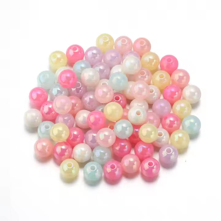 30-200pcs Bolas De Acrylijo Multicolor 8-16mm Redondas Espaciadoras Para Hacer Joyas DIY Pulseras Collares Encuentros - 1