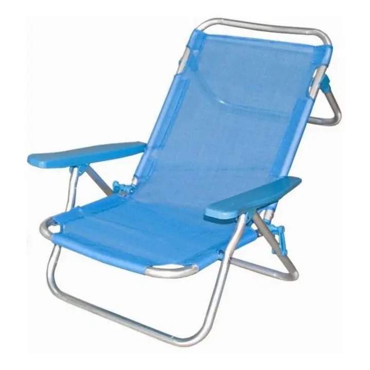 Silla Playa Gerimport Aluminio 5 Posiciones 61x62x113cm - 1