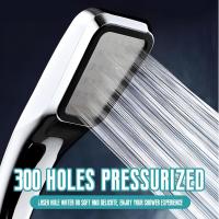 Cabezal de ducha de baja presión de agua, potente rociador de ahorro de agua para baño - details 1