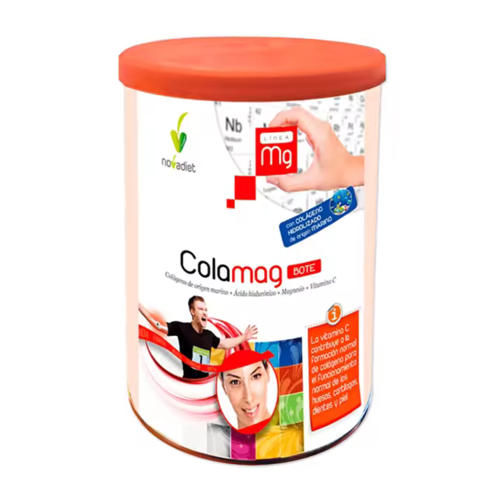 Novadiet Colamag Bote 300g  con Colágeno de origen marino + Ácido hialurónico + Magnesio + Vitamina C - 1