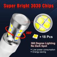 2Pcs T15 Bombillas LED W16W CANBUS 920 921 912 1000LM 3030SMD Luz Blanca Super Brillante Para Retroiluminación De Coche 6000K 12V Universal - details 1