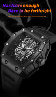 Reloj Deportivo De Cuarzo Para Hombres Con Pantalla Grande Resistente Al Agua Y Luminoso De Material De Aluminio Y Goma Estilo Casual - details 0
