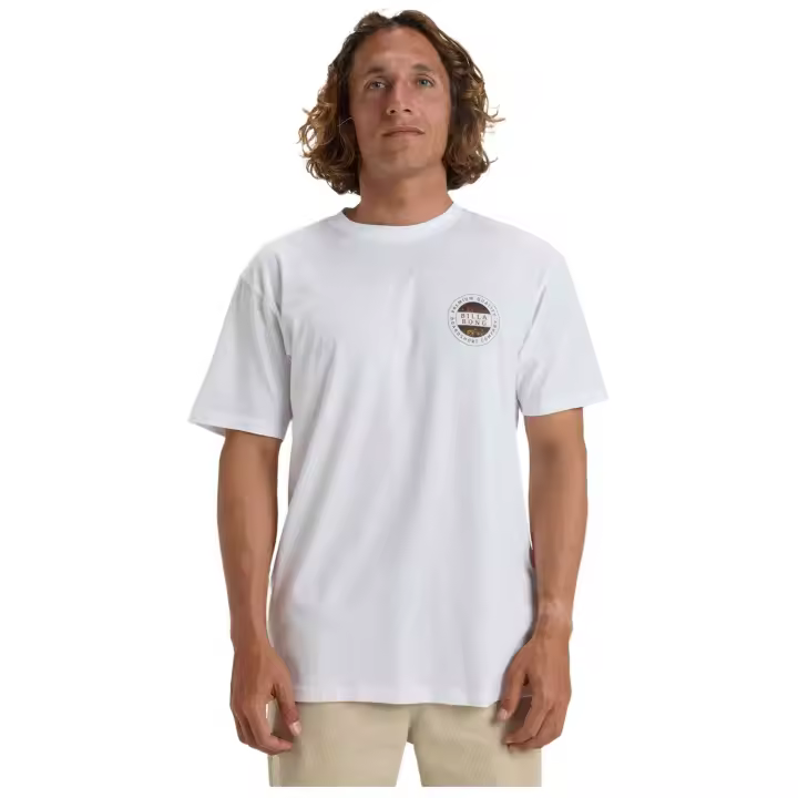 Camiseta de Manga Corta BILLABONG Rotor Fill para hombre en color blanco - 1