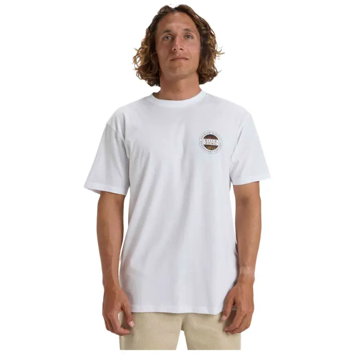 Camiseta de Manga Corta BILLABONG Rotor Fill para hombre en color blanco - 1