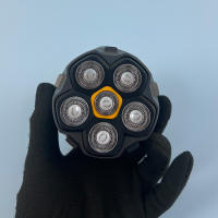 Afeitadora De Cabeza Sin Cable 6D Para Hombres Afeitadora Rotatoria Impermeable Con Cuchilla Magnética Y Pantalla LCD Recargable - details 5