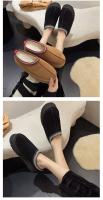 Zapatos De Plataforma Para Mujer Calzado Casual Con Punta Redonda Y Peluche Zapatos Slip-on De Bajo Boca Botas De Invierno Con Suela De Goma Para Vestir Y Uso Diario - details 3