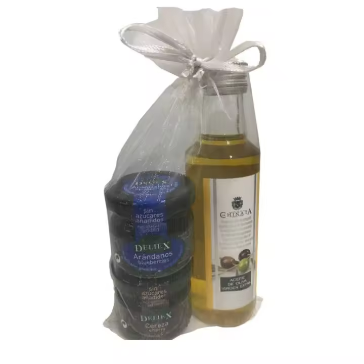 24 unidades de aceite de oliva virgen extra y mermeladas de arándanos y cerezas - 1