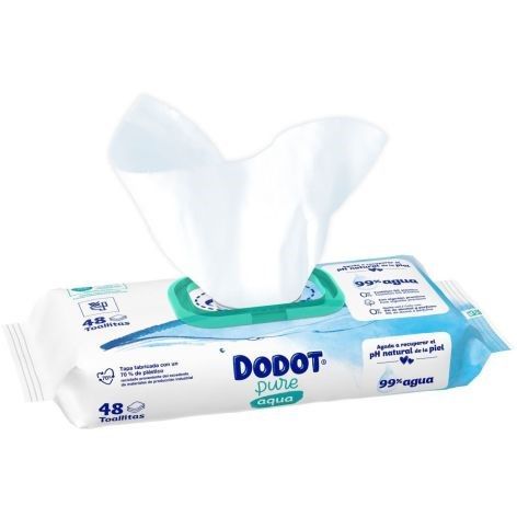 Dodot Toallitas Aqua Plastic Free 1x48 (48uds.)