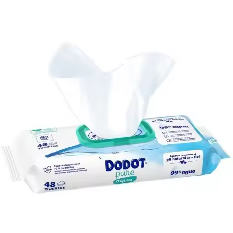 Dodot Toallitas Aqua Plastic Free 1x48 (48uds.) - 1