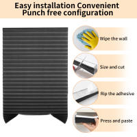 Cortinas Plegadas Para Ventanas Cordless Filtros De Luz Temporales Cortinas De Papel Oscurecimiento De Habitación Para Hogar Y Oficina - details 1