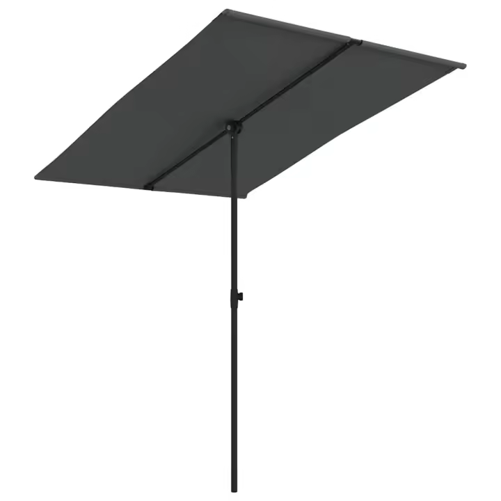 Sombrilla de Jardín Palo de Aluminio gris antracita 2x1,5 m - 1