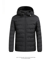Chaqueta De Pato Acolchada Exterior Para Hombre Casual Con Capucha Impermeable Y Respirable Para Otoño E Invierno Cálida Y Ligera - details 8
