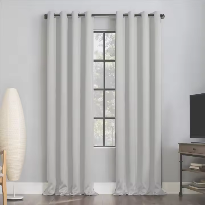 Cortina De Blackout De Alta Calidad 1 Pieza Suave Y Cómoda Amigable Con La Piel Apta Para Dormitorio Sala De Estar Cocina - 1