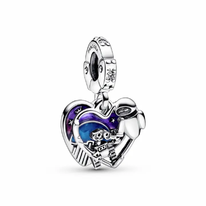 Charm Colgante Pandora Wall-E y Eva de Disney Pixar - 1