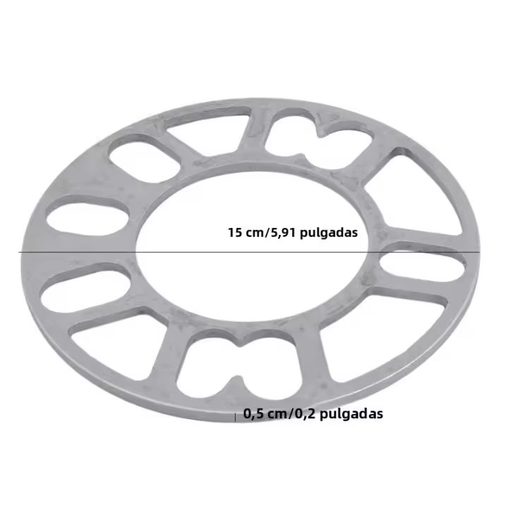 2pcs Espaciador De Rueda Para Coche Universal Adaptador De Tampa De Neumático Placa De Chapa 3mm 5mm 6mm 8mm 10mm Para 4x100 4x114.3 5x100 5x108 5x114.3 5x120 - 1