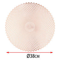DESEOS Salvamanteles redondos individuales | Juego de 4 | De PVC | Diametro 35 cm | Lavables | Ideal para Decoración de Mesa - details 0