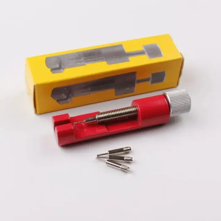 Herramienta De Reparación De Reloj De Metal Para Ajuste De Correa Y Remoción De Enlaces De Pulsera Universal Golden Red Yellow Black - 1