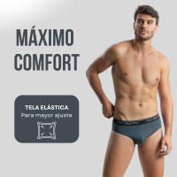 Don Algodon Pack 6 Slips Hombre Suaves | Transpirables y Resistentes - Máxima Comodidad y Suavidad - details 2
