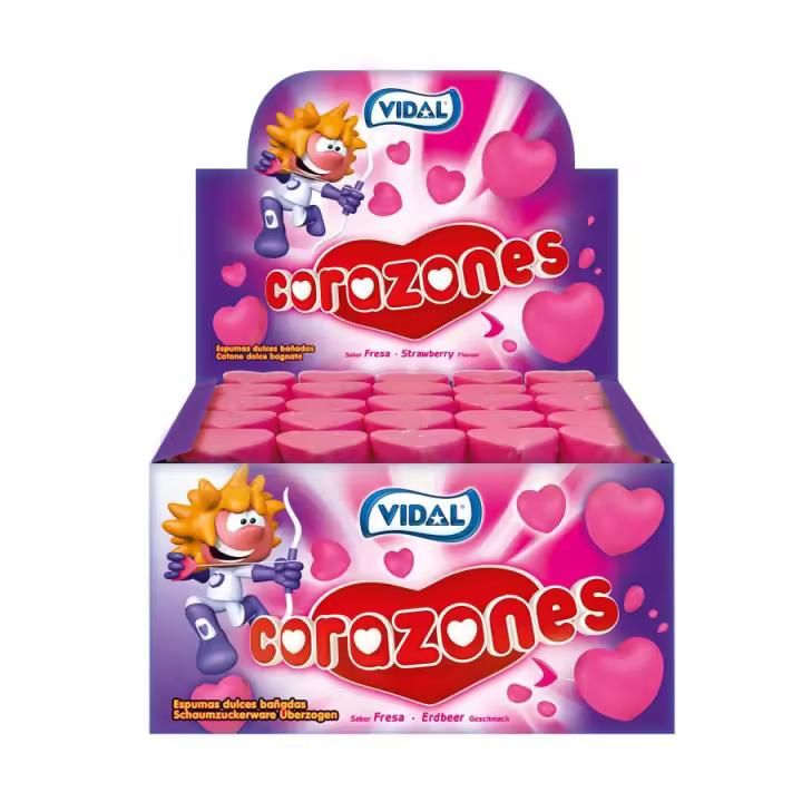 CORAZONES VIDAL 75 UNDS NUBE RECUBIERTA DE CHOCOLATE - 1