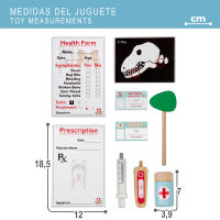 Teamson - Set hospital de madera 3 en 1 para niños, incluye clínica veterinaria, hospital y salón de mascotas, juego de roles para pequeños doctores y veterinarios, juguetes educativos multifuncionales, recomendado a partir de 3 años, 17 piezas - details 5
