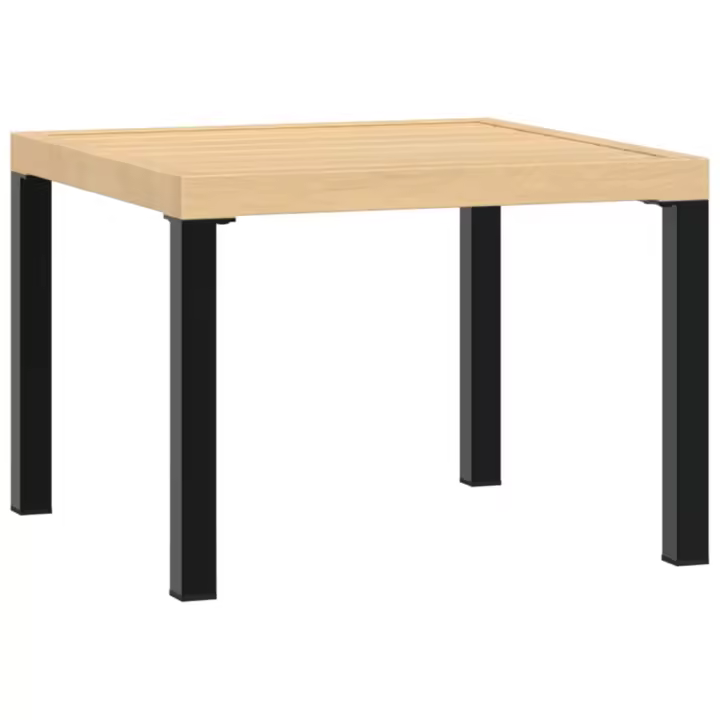 Mesa de Jardín Maple tratamiento en Polvo Negro 55x55x39,5 cm - 1