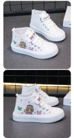 Zapatos De Lona Para Niños Y Niñas Cuatro Estaciones Blancos Suaves Antideslizantes Casuales Tallas 3-15 Años Zapatos Combinados - details 7