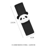 Almohadilla De Protección Para Cinturón De Seguridad De Coche En Peluche En Forma De Oso Panda Accesorio Interior Para Coche Decorativo Y Protección Antistrangulamiento - details 8