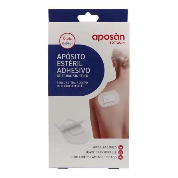 Aposan Aposito Esteril Adhesivo Tnt 20x10 Cm 6 U Aposan - 1