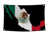 Bandera De México 1pc Bandera Del País Mexicanos Poliéster Para Exterior Decoración De Habitaciones Estética Con Cuatro Agujeros - details 11