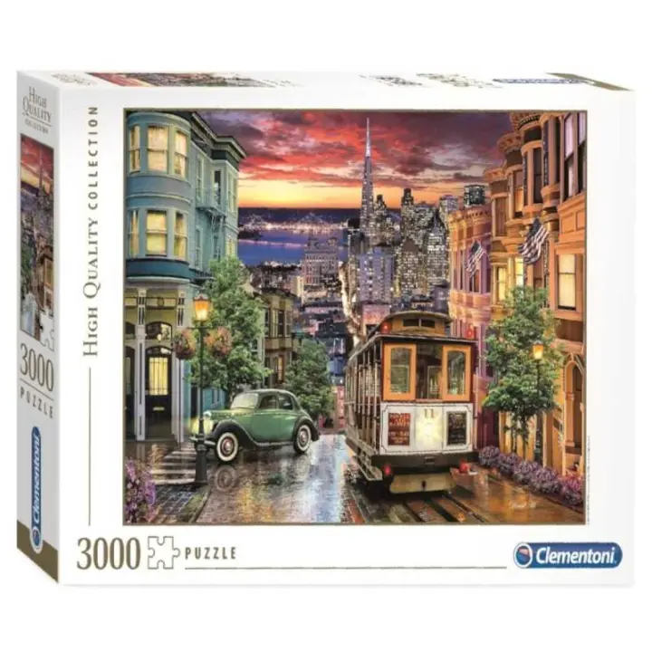 Puzzle 3000 piezas San Francisco Tranvía Estados Unidos Clementoni - 1